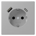 Jung LC1520-15CA204 SCHUKO-Steckd.m.USB Typ AC LC32012