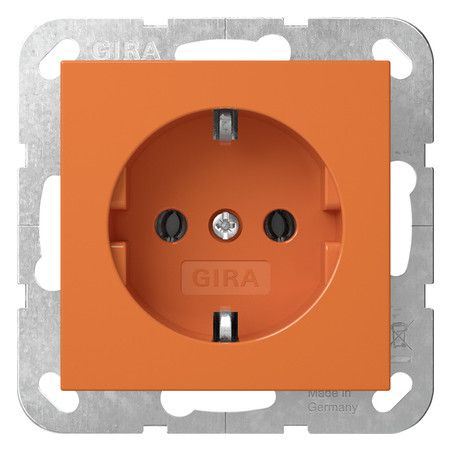 GIRA 4455109 SCHUKO-Steckdose System 55 Orange glänzend