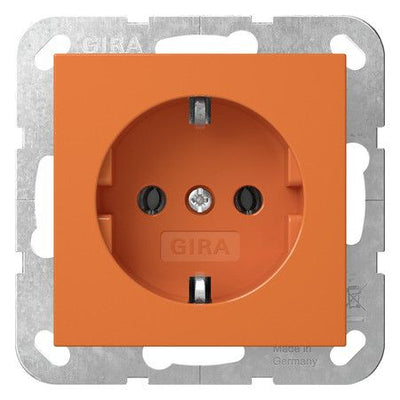 GIRA 4455109 SCHUKO-Steckdose System 55 Orange glänzend