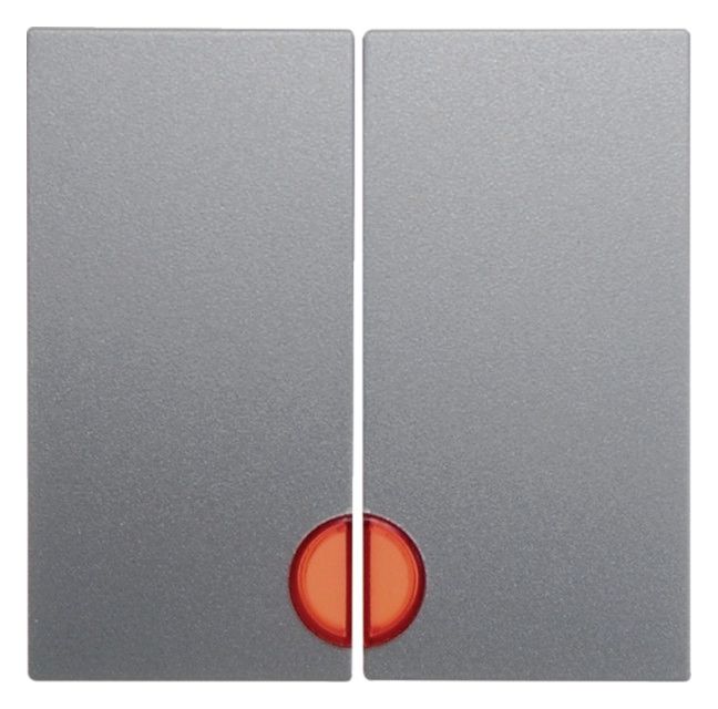 Berker 16271404 Wippe m.Linse rot B.7 alu matt