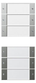 GIRA 2136600 Wippenset 6fach (3+3) BSF System 55 Klar/Edelstahl
