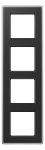 Jung AV584GLMSW Glasrahmen 4f senkr.eu.waager.e Montage Glas A VIVA sc
