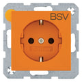 Berker 47431917 Steckdose SCHUKO Aufdruck BSV S.1 matt orange