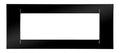 GEWISS GW22116 Abdeckrahmen System Virna 6M Tonerschwarz