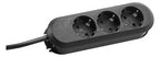 Bachmann 388.171 Tischsteckdose 3xSchuko schwarz Strom 3m Schuko