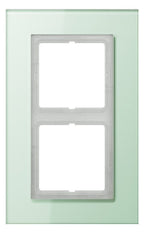 Jung LSP982GLAS Glasrahmen 2fach LS plus mattweiß
