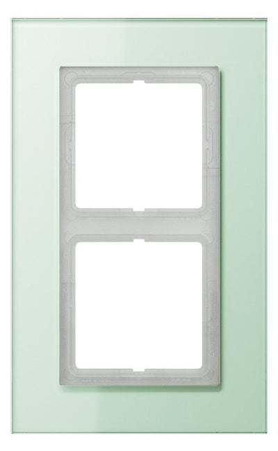 Jung LSP982GLAS Glasrahmen 2fach LS plus mattweiß