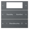 GIRA 221228 Wippenset 2fach Plus beschreib. System 55 Anthrazit (lack.)