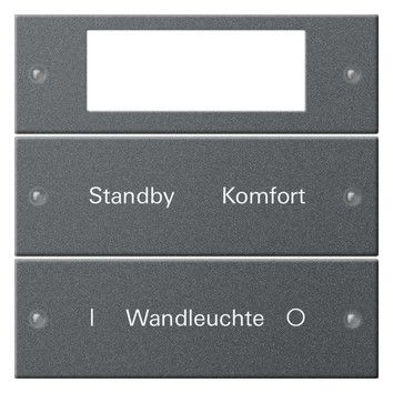 GIRA 221228 Wippenset 2fach Plus beschreib. System 55 Anthrazit (lack.)