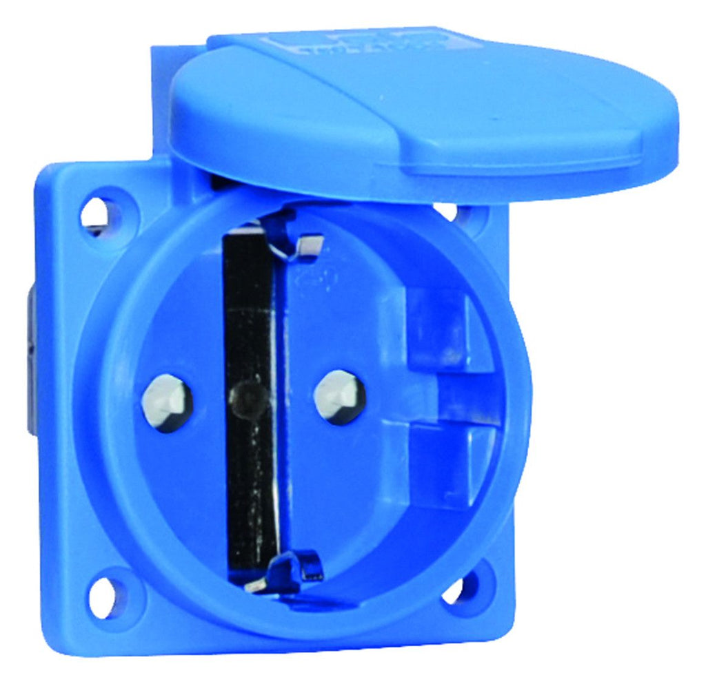 Bals 7109909 Schuko-Anbausteckdose ger. QC 16A 3p IP54 blau ortsfest erh.Ber.sch