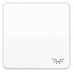 Jung CD590BFLWW Wippe Symbol Licht bruchsicher alpinweiß