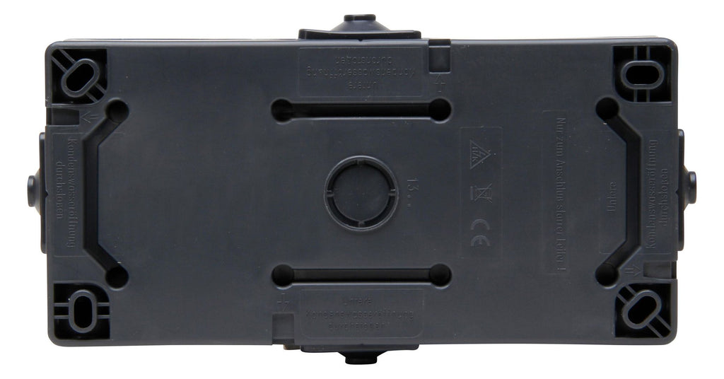 Kopp 136955007 NAUTIC Schuko Steckdose 2f Klappd.AP senkrecht anthrazit