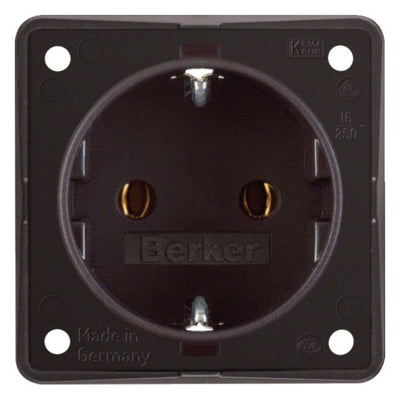 Berker 947782501 Steckdose SCHUKO Integro braun matt