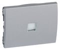Legrand 771311 Wippe Fenster m.4Symbolen neutral,rot,Licht,Glocke soft Aluminium