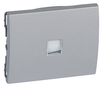 Legrand 771311 Wippe Fenster m.4Symbolen neutral,rot,Licht,Glocke soft Aluminium