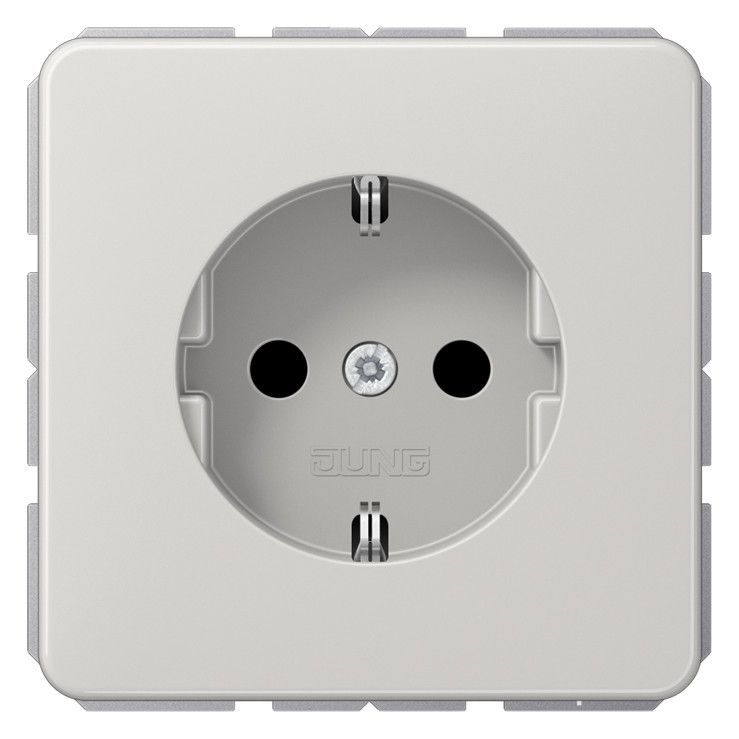 Jung CD1520BFLG SCHUKO Steckdose bruchsicher lichtgrau