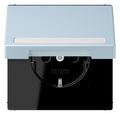 Jung LC1520BFNAKL208 SCHUKO-Steckd.KI m. Klappdeckel m.S