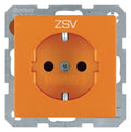 Berker 47236007 Steckdose SCHUKO m.EHBS Q.x orange samt