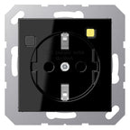 Jung A5520.30SW FI-SCHUKO-Steckdose 30mA Serie A schwarz