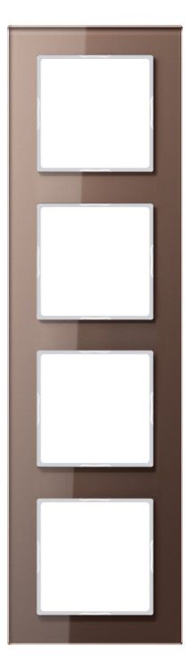 Jung AC584GLMO Glasrahmen 4fach Serie A creation mokka