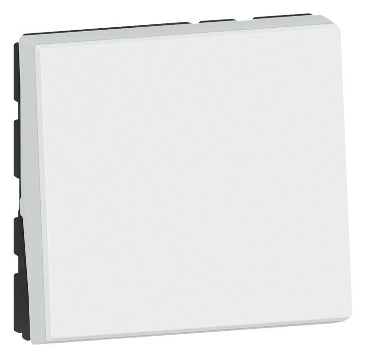 Legrand 078711L Wechselschalter 10A SL 2-modulig bel. antibakt Mosaic ultraweiß