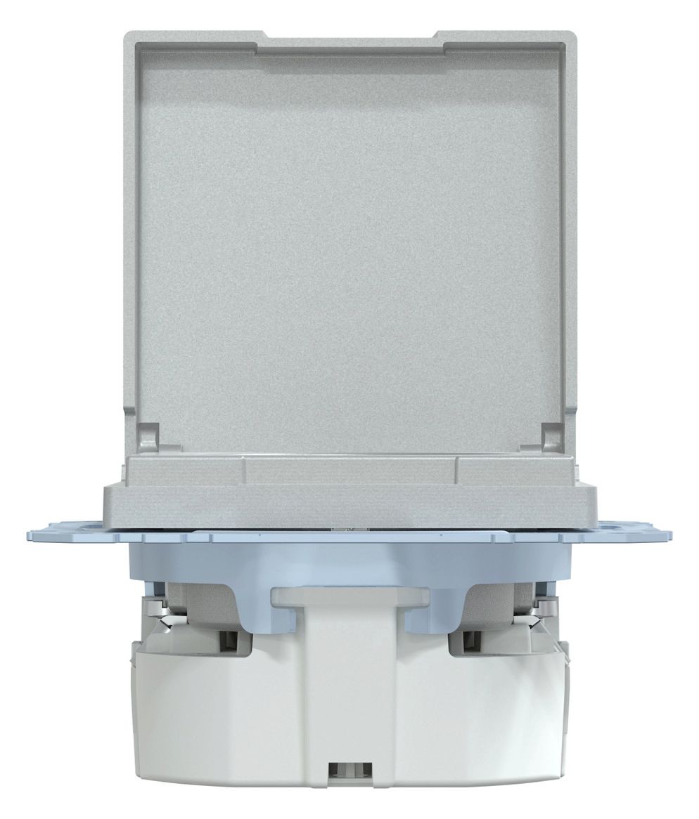 Mert MEG 2311-0460 SCHUKO-Steckdose StK m.Klappdeckel aluminium System M