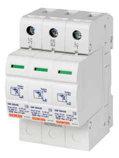 GEWISS GWD6428 Überspannungsableiter Typ 2 1000VDC 40kA 3P 3TE m.Modul