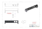 Bachmann 902.401 DESK2 3xSchuko 2xABD Strom 0,2m GST18 Inox lackiert