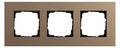 GIRA 0213221 Abdeckrahmen 3fach Esprit Linoleum-Multiplex Hellbraun