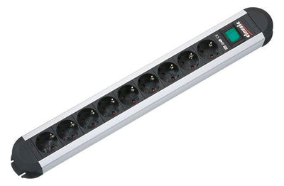Bachmann 330.072 PRIMO 9xSchuko 1xSchalter Strom 1,75m Schuko