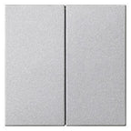 GIRA 537026 Wippe 2fach unbedruckt System 55 Farbe Alu