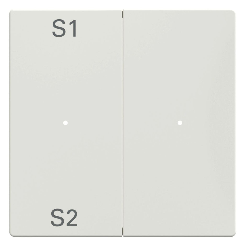 Mert MEG 5226-0319 Wippen f.Taster- Modul 2fach (Szene1/2,blank) polarweiß
