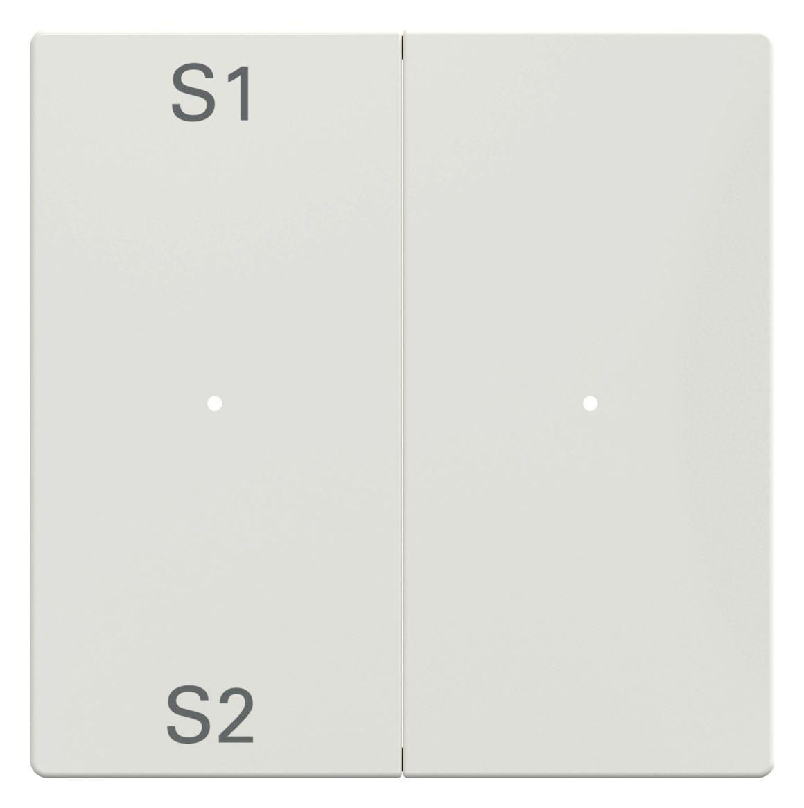 Mert MEG 5226-0319 Wippen f.Taster- Modul 2fach (Szene1/2,blank) polarweiß