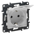 Legrand 864163 Schuko Steckdose Ber. schutz Klappdeckel Niloe Step ultraweiß