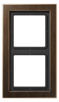 Jung MED2982AT Rahmen 2fach LS/FD-design Messing antik