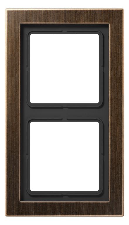Jung MED2982AT Rahmen 2fach LS/FD-design Messing antik