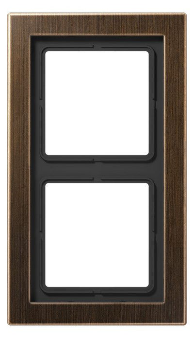 Jung MED2982AT Rahmen 2fach LS/FD-design Messing antik