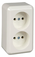 Elso 395904 Steckdose 2f 16A o.SchuKo CONTURA Schraubkl. reinweiß