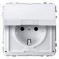 Mert MEG 2310-7219 SCHUKO-Steckdose BRS m.Klappdeckel StK polarweiß AQUADESIGN