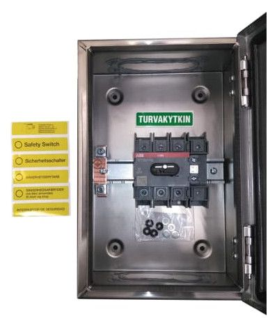 ABB OTR75A4B Sicherheitsschalter 4p 37 kW 400V m.rt-gelbem 1SCA022567R9000