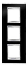 GEWISS GW16227TN Abdeckrahmen LUX International 2+2+2M vert. Tonerschwarz