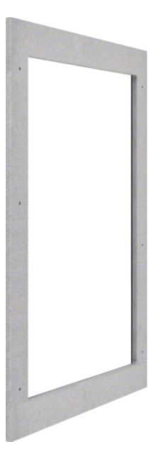 Hager FZ302N Ausgleichsrahmen 1495x795x22 zur Vergrösserung Wandabst.