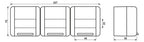 Jung 8230NAW AP/WG SCHUKO Dreifach Steckdose verdr.Schriftfeld waag. WG800