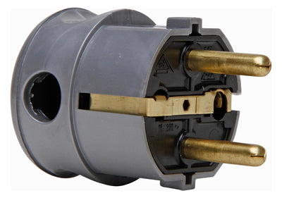 Kopp 178520009 Kunststoff Schuko Winkelstecker 2 Schukos.f.Kabel bis 3x1