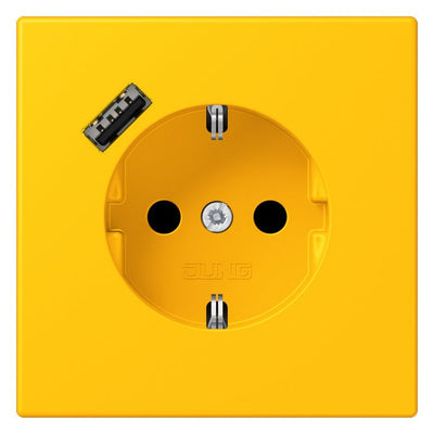 Jung LC1520-18A263 SCHUKO-Steckd.m.USB Typ A LC4320W