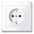 Mert MEG 2300-1425 SCHUKO-Steckdose BRS volle Platte StK aktivweiß gl. M-SMART
