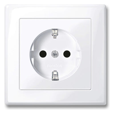 Mert MEG 2300-1425 SCHUKO-Steckdose BRS volle Platte StK aktivweiß gl. M-SMART