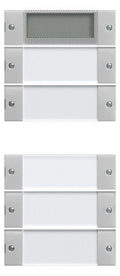 GIRA 2145015 Wippenset 5fach Plus (2+3) BSF System 55 Klar/Grau matt (lackiert)