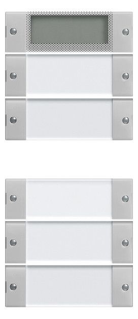 GIRA 2145015 Wippenset 5fach Plus (2+3) BSF System 55 Klar/Grau matt (lackiert)