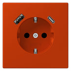 Jung LC1520-15CA244 SCHUKO-Steckd.m.USB Typ AC LC4320A